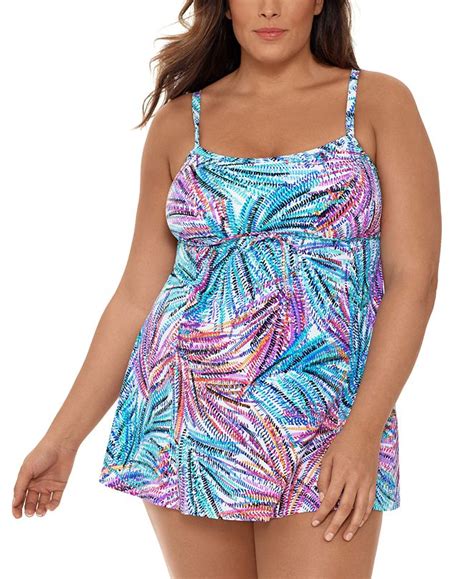 plus size swimwear macys|More.